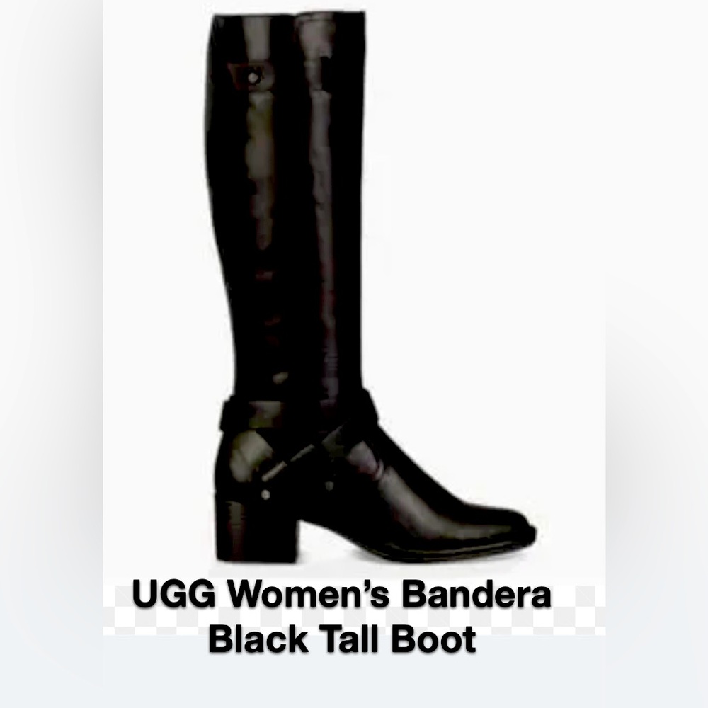 UGG Women’s Black Bandera Tall Boot.Size 10. Never worn.